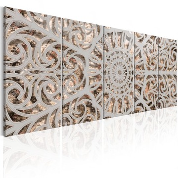 OBRAZ DO SALONU MANDALA 5cz 200x80cm f-A-0583-b-m