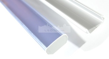 PROFIL do taśma LED SZEROKI P7 ALU sur + KLOSZ 2m