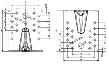 УГОЛ СТОЛЯРНЫЙ КПС2 В СБОРЕ 105х105х90х1,5