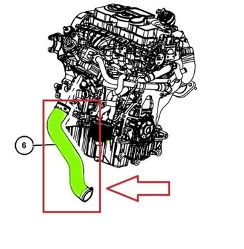 PŘÍVOD TURBO INTERCOOLER DODGE JOURNEY 04891862AB