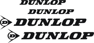 DUNLOP 195-2R czarne naklejki rower RÓŻNE KOLORY