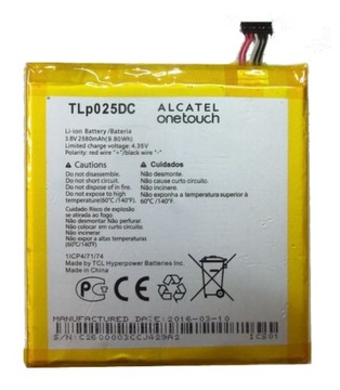 NOWA BATERIA ALCATEL TLp025DC ONE TOUCH PIXI 4 OT