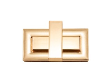 Zamek zapięcie do torebki teczki 42,5 x 22 mm złoty