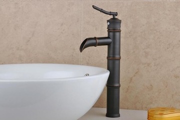фото ориг. №9, Washbasin faucet retro high black bamboo roya