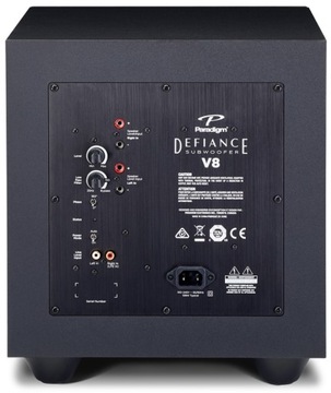 PARADIGM DEFIANCE V8 АКТИВНЫЙ САБВУФЕР SATIN BLACK