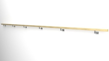 фото ориг. №3, Handrail wall-mounted wooden 40x40 500cm oak color