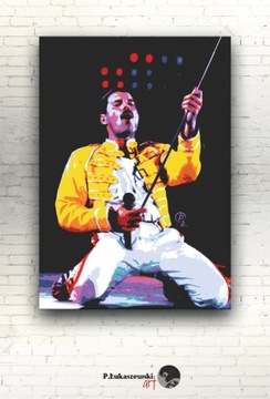 Queen - КАРТИНА 60x40 (не постер) Фредди Меркьюри