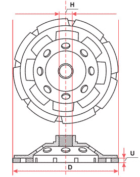 ЧАШКА АЛМАЗНЫЙ ДИСК 180/22,2 x 5 мм СЕГМЕНТНЫЙ