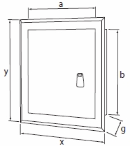 Крышка металлическая конструкция БЕЛАЯ 200x400 1671