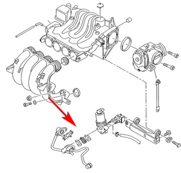 118 Прокладка EGR VW AUDI SEAT SKODA 1.4i 1.6i 1.8