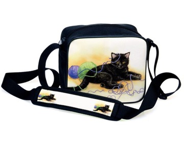 TOREBKA MINI KOT 26 BLACK CAT KŁĘBUSZEK MAŁA