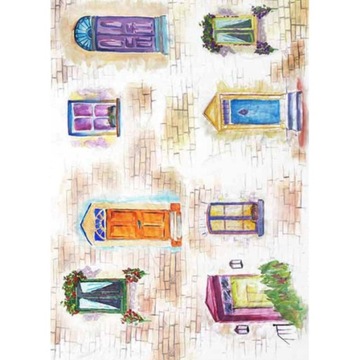 Papier ryżowy A4 R1461 - Okna