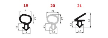 Уплотнители оконные S-1387