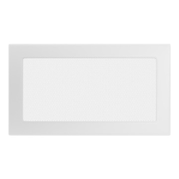фото ориг. №4, Lattice ventilation fireplace grilles 17x30 rectangular durable white