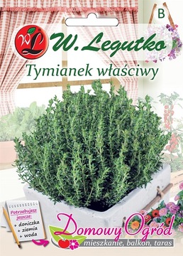 DOMOWY OGRÓD balkon nasiona TYMIANEK 0,3g. WYPRZEDAŻ