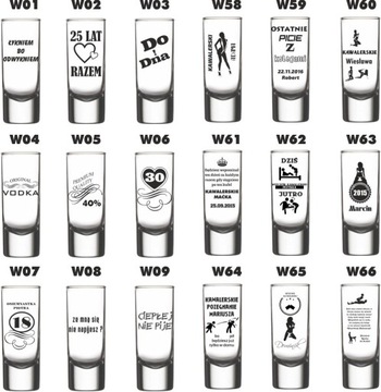 KIELISZKI Z DOWOLNYM GRAWEREM PREZENT urodziny