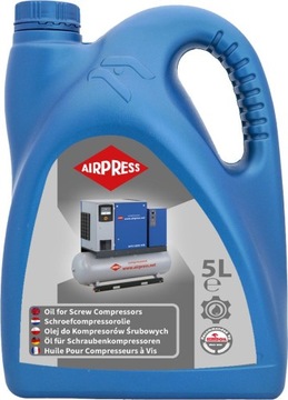 AIRPRESS OLEJ DO SPRĘŻAREK ŚRUBOWYCH KOMPRESORA 5L