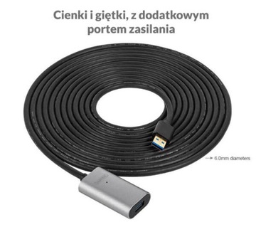 Удлинительный кабель USB 2.0 5 м активный Unitek Y-271