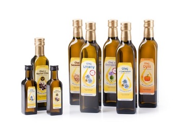 Olej Lniany Zimnotłoczony, ŚWIEŻY 250ml - Omega 3