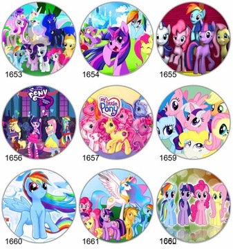 ВОЛНЫ для торта LITTLE PONY, круг, сила цвета