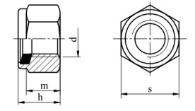 Гайки самоконтрящиеся M12x1,5 высокие DIN982 OC 5 шт.