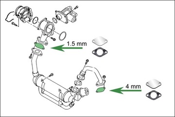 Заглушки EGR 1.4 1.9TDi SKODA Fabia Octavia Superb