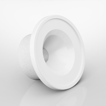 фото ориг. №2, Lattice ventilation autoaktywna fi 100 mm - white - warmth saver