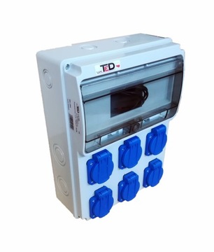 Rozdzielnica budowlana jednofazowa 6x230V