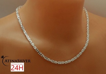 СЕРЕБРЯНАЯ ЦЕПЬ ROYAL WEAVE - ОБРАЗЕЦ -925-60 СМ