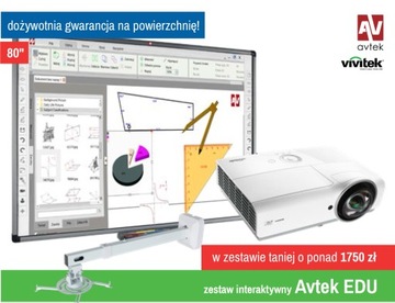 Projektor z tablicą interaktywną AVTEK EDU