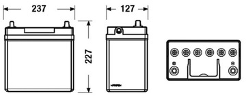 АККУМУЛЯТОР VARTA BLUE DYNAMIC 45 Ач, 330 А, B34 L+