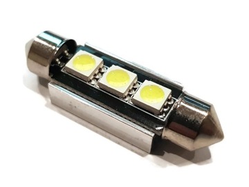 ЛАМПОЧКА 3 LED 5050 SMD ТРУБА 39мм C5W C10W CANBUS