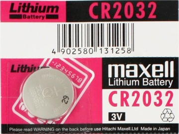 1x BATERIA LITOWA BATERIE 3V MAXELL CR2032 DL 2032