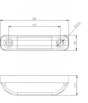 LAMPA OBRYSOWA ŻÓŁTA LED FT-013 Z FRISTOM AUTO LAWETA PRZYCZEPA KONTENER