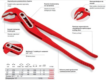 ROTHENBERGER Klucz nastawny szczypce do rur 300 mm