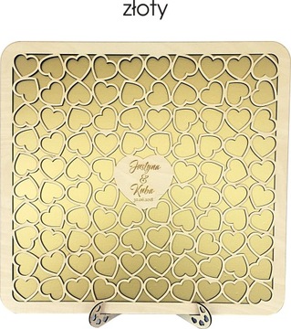 DUŻA KSIĘGA GOŚCI ślub WESELE GRAWER 96 SERDUSZEK