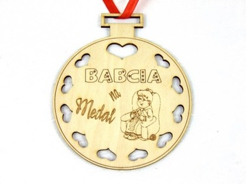 MEDAL dzień BABCI babcia DZIADKA dziadek duży 10cm