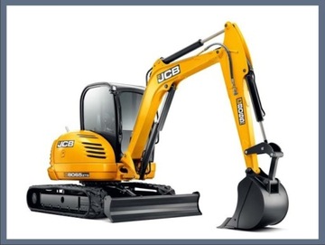 НАКЛЕЙКИ Экскаватор JCB 8065 RTS + пиктограммы