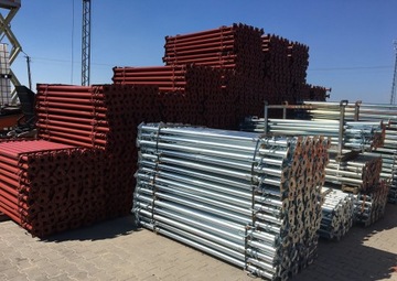 Zestaw podpór Niemieckich 20KN 50szt+ kosz stemple