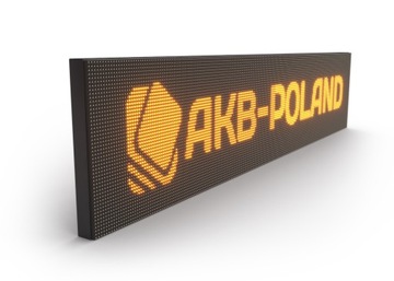 Reklama LED 224x64cm Wyświetlacz Tablica POMARAŃCZ