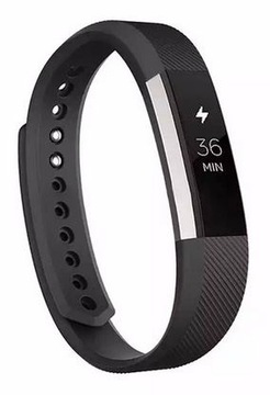 Ремешок для FITBIT ALTA/HR силиконовый качественный ЧЕРНЫЙ