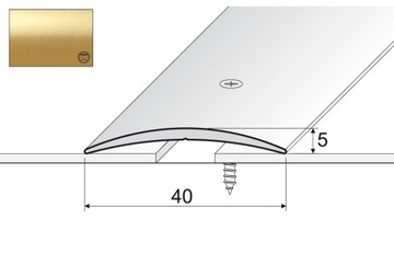 Listwa łączeniowa A13 aluminiowa 180cm ZŁOTO