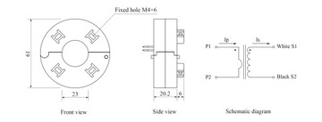 SCT023R-100A/50мА 0,5% Трансформатор тока