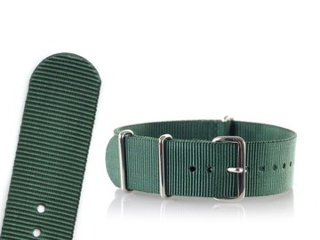 PASEK DO ZEGARKA NATO G10 NYLONOWY 24 MM ZIELONY