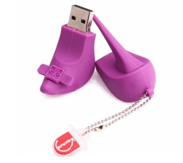 USB-ПЕРЕДНИК 8 ГБ ФИОЛЕТОВЫЕ ТУФЛИ НА ВЫСОКИХ КАБЛУКАХ