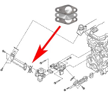 608 Заглушка EGR Nissan Navara Pathfinder D22, D40