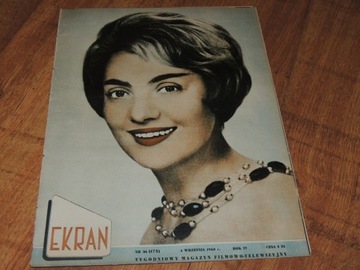 EKRAN 36/1960 I Dziedzic, M Monroe, D Szaflarska