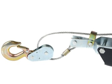 ЛЕБЕДКА, СТАЛЬНАЯ РУЧНАЯ ТАНОСНАЯ ЛЕБЕДКА, 4Т, 4000 КГ, 2 КРЮКА