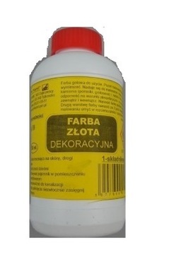 FARBA ZŁOTA ZŁOTOL OZDOBNA DEKORACYJNA 500ml