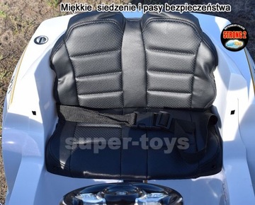 SUPER SAMOCHÓD POLICYJNY NA AKUMULATOR MIĘKKIE KOŁ